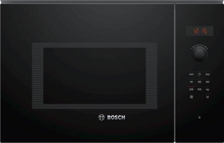 Bosch H382xW594xD388 Serie 4 Built In Microwave - Black - Left Hinge Opening